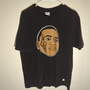 40s & Shorties Gucci Mane Ice Cream Face T-Shirt Large Black Rap Graphic Tee